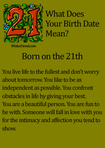 What does it mean to be born on the 25th January?