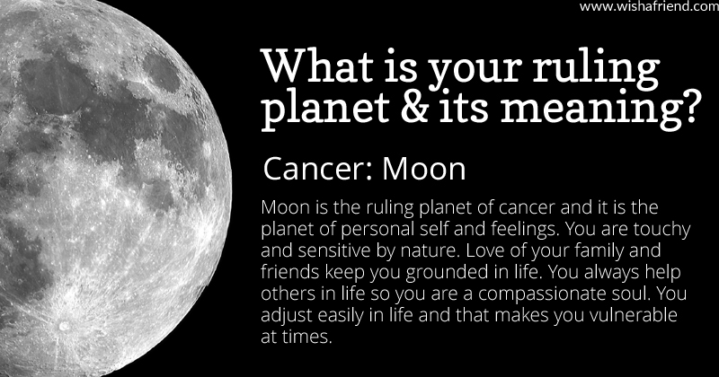 Find out your ruling and its meaning Cancer Moon