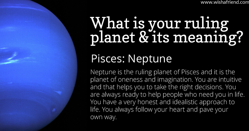 Find out your ruling and its meaning Pisces Neptune