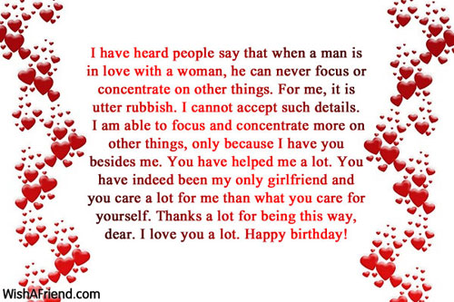 I Have Heard People Say That Birthday Wish For Girlfriend