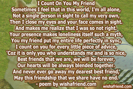 My Best Friend Poems