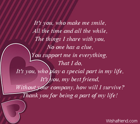 Its Only You Poem For Best Friends