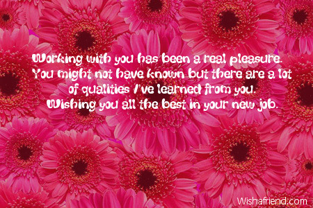 pleasure working job luck good been quotes real lot wishing quotesgram known might wishafriend goodluck