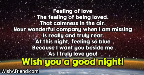 Poems love night night 