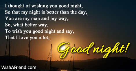 I Thought Of Wishing You Good Good Night Message For Boyfriend