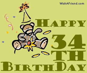 Happy 34th Birthday