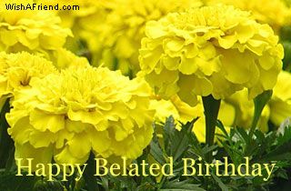 Happy Belated Birthday