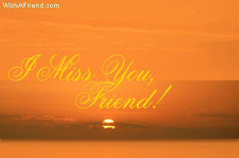 I Miss You, Friend!