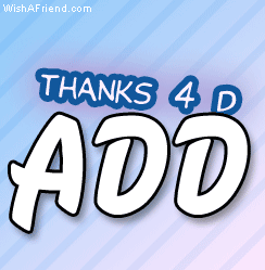 Thx 4 d add