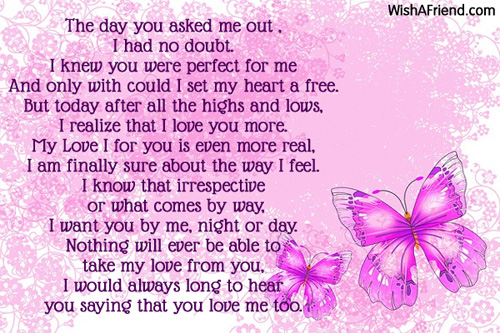 I Love You Poems For My Boyfriend
