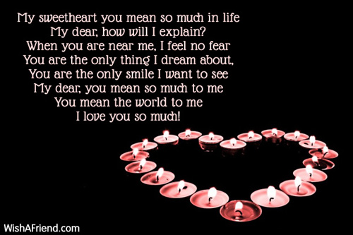 My sweetheart you are, Funny Love Poem