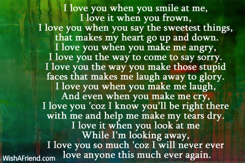 i love you you love me poem