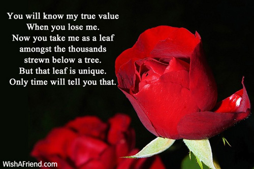 True Value Of LoveYou will