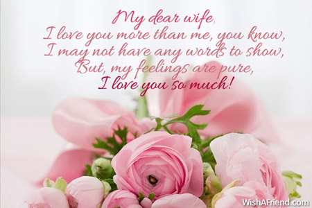 my dear wife i love you more than me you know i may not have any words ...