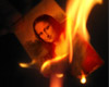 Candle Burns Photo