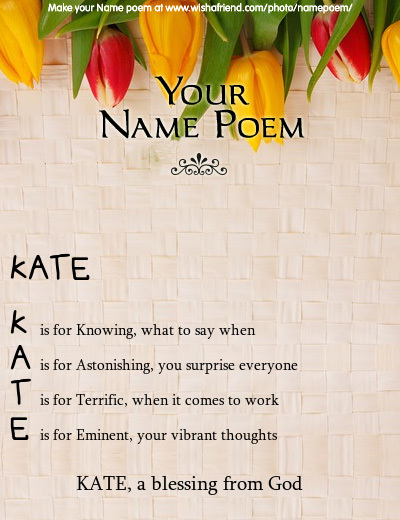 Acrostic Name Poem Acrostic Poem For Your Name