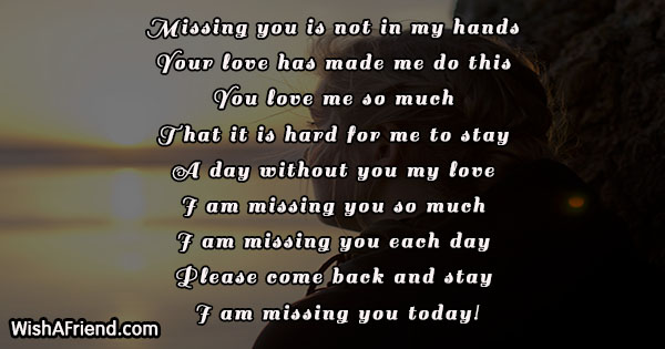 Missing you messages for him