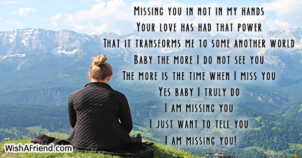 Him for missing messages you I Miss