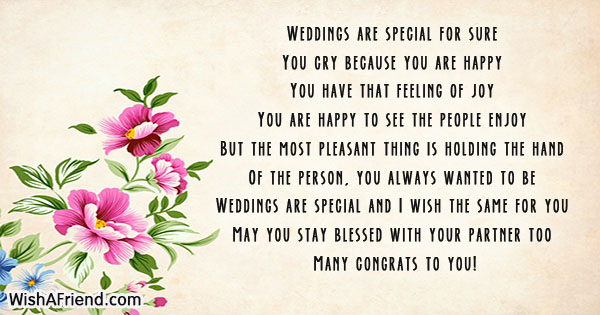 Special Wedding Wishes Happy Wedding Wishes Messages For Everyone