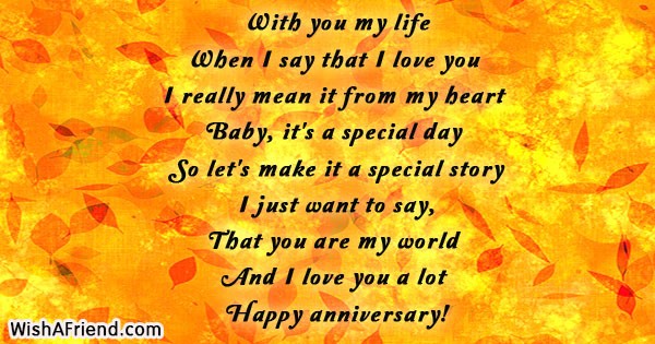 With You My Life Anniversary Poem