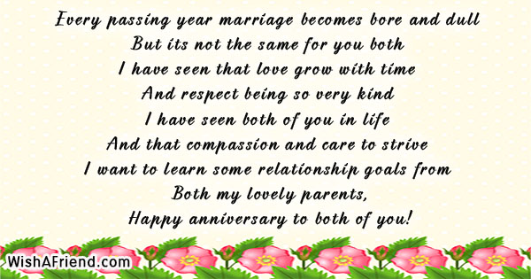 Every passing year marriage  becomes bore Anniversary  