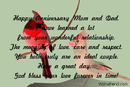 Anniversary Messages For Parents