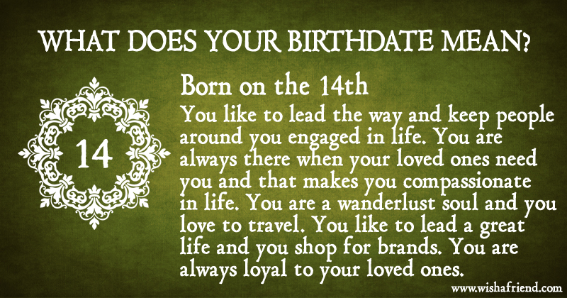 What does it mean when you are born on May 14?