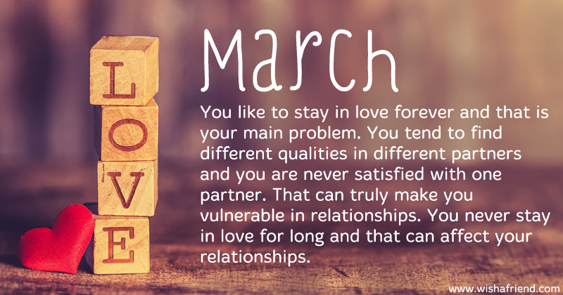What does your Birth Month say about your Love Life? - Born in March