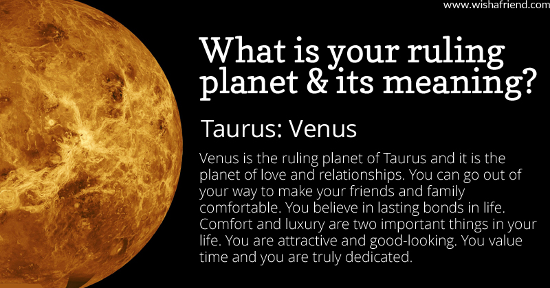 Find out your ruling and its meaning Taurus Venus