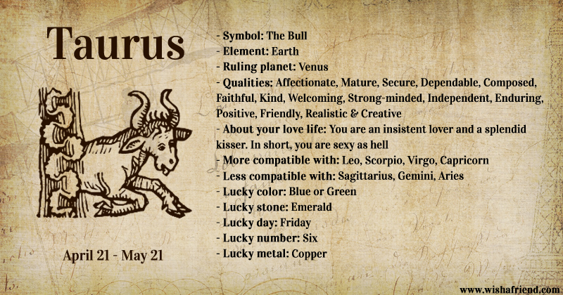 Your Zodiac Profile- Taurus