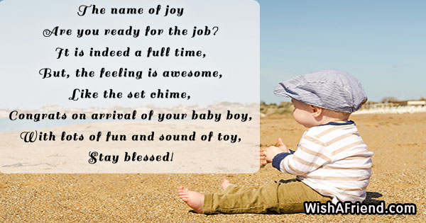 Free Printable Baby Boy Poem