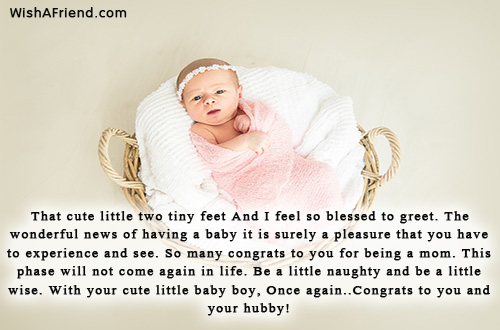 That cute little two tiny feet, New Baby Wish