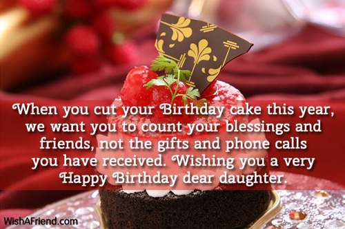 Birthday wishes for daughter