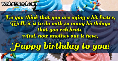 Humorous Birthday Sayings