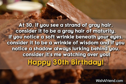 30th Birthday Wishes