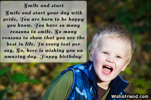 Smile and start , Inspirational Birthday Poem