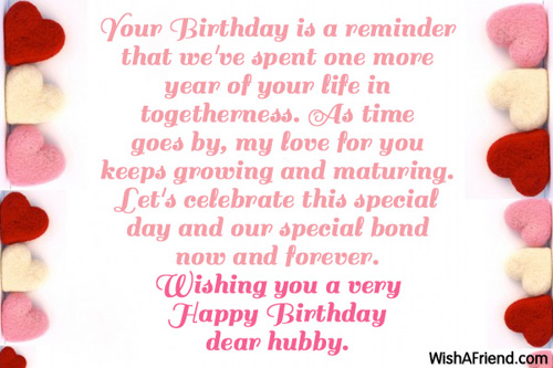 Your Birthday Is A Reminder That Husband Birthday Message