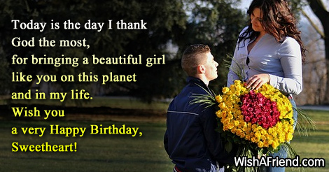 birthday wishes for sweetheart