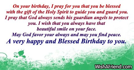 Christian Birthday Greetings