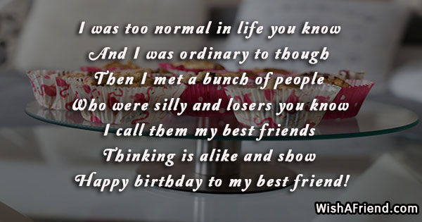 Best Friend Birthday Sayings