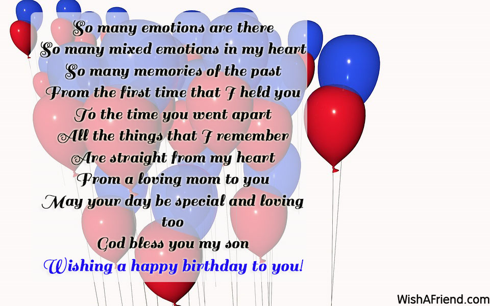 Son Birthday Poems