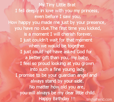 Daughter Birthday Poems