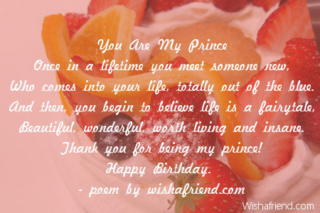 Boyfriend Birthday Poems