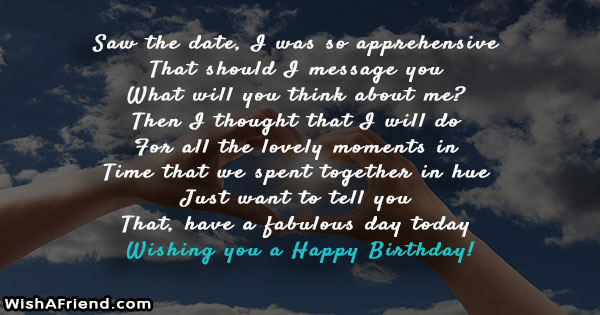 Birthday Messages For Ex Boyfriend