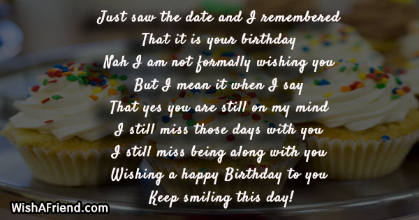 Birthday Messages For Ex Girlfriend