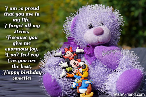 I am so proud that you, Daughter Birthday Message