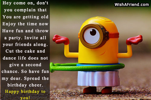 Funny Birthday messages