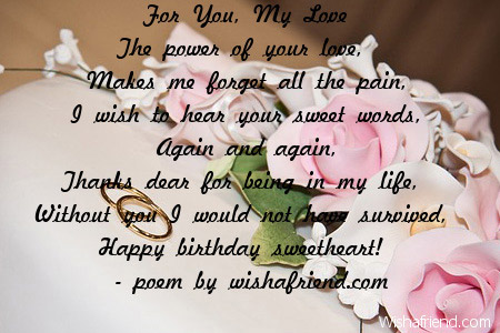 For You My Love Love Birthday Poem