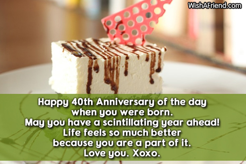 40th Birthday Wishes