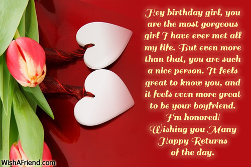 Best bday message for sales girlfriend